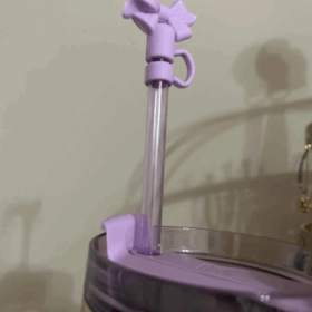 Stanley x Love Shack Fancy 40 oz H2.0 Happy Thoughts Quencher Purple Tumbler NEW BOX photo review